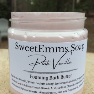 Whipped foaming bath soap| self care | spa | lotion| winter skin |  zero waste| bath butter| whip| shaving cream