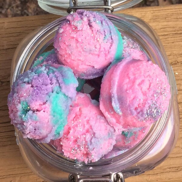 Unicorn Bath Fizzie Fruit Loops Cocoa butter shea butter truffles | bath melt | natural| eco friendly | | self care | scoop | truffle