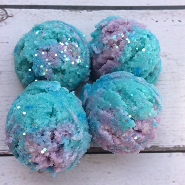 Mermaid Beach Bath Fizzie  Cocoa butter shea butter truffles | bath melt | natural| eco friendly | | self care | scoop | truffle