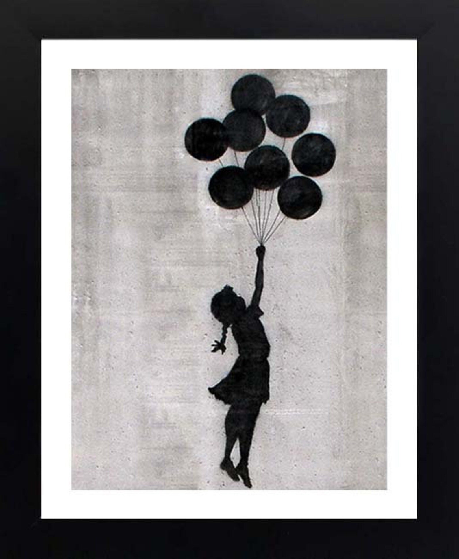 Banksy Palestine Balloon Girl Framed Print Banksy Westbank Etsy