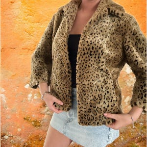 veste vintage en fausse fourrure Wallis