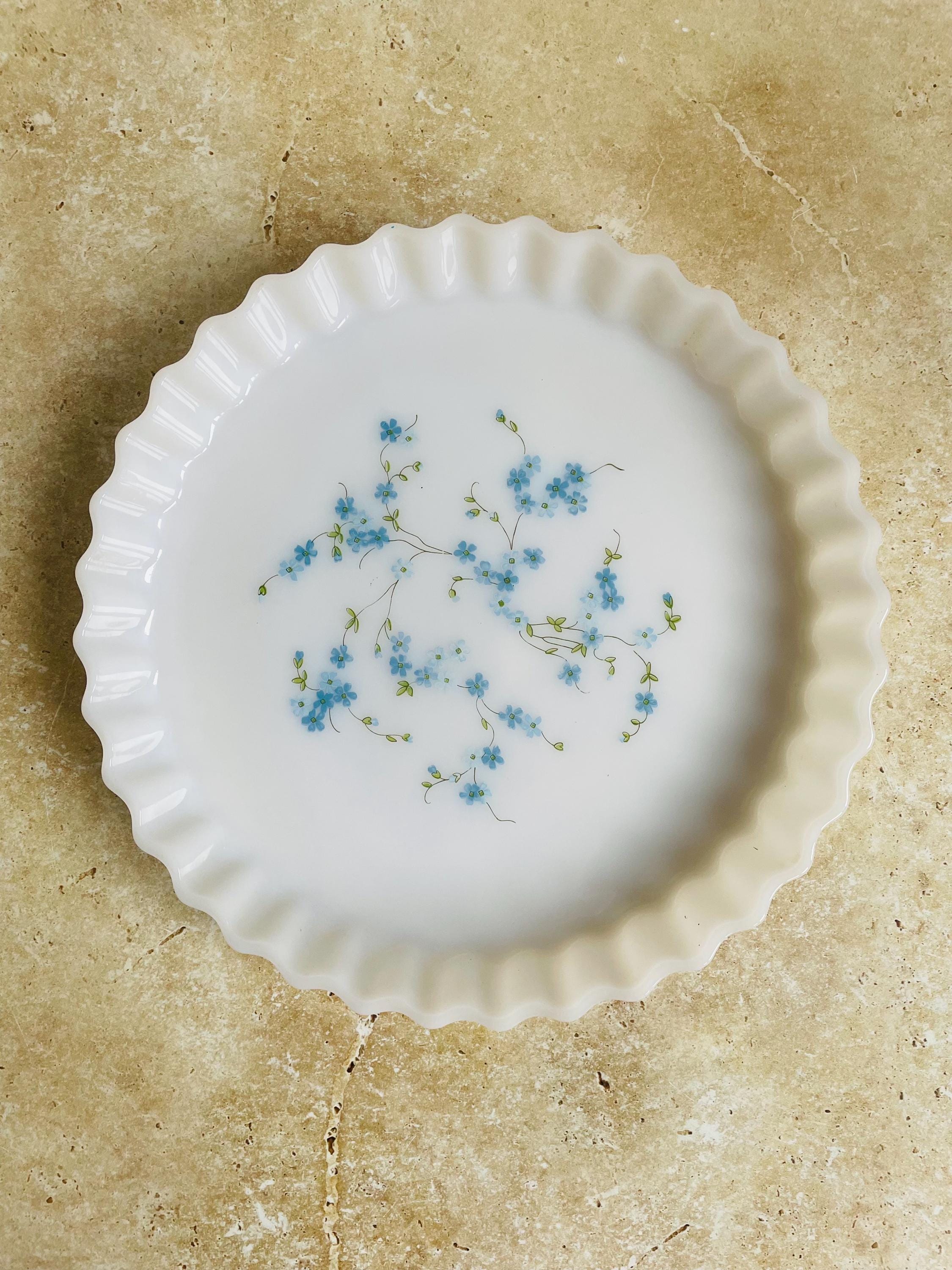 Flowersoffoxhall White French Arcopal Flan Dish Shopping