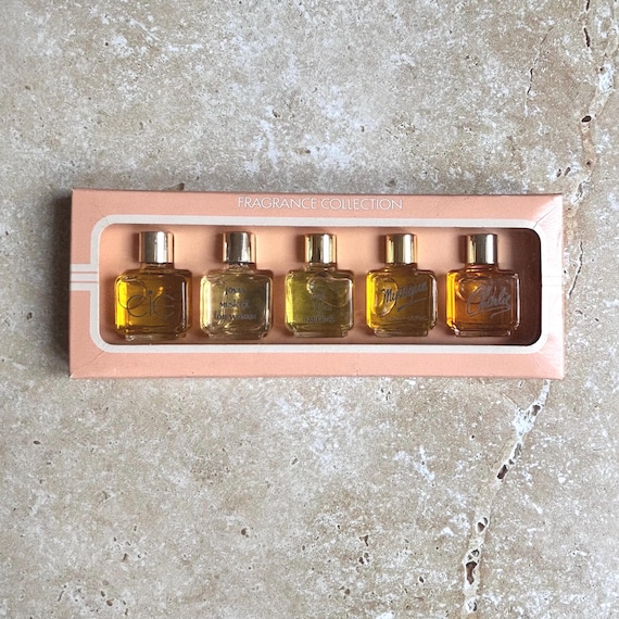 Set of 5 small unused vintage fragrances.