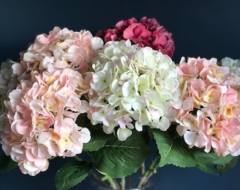 3 x artificial hydrangeas.