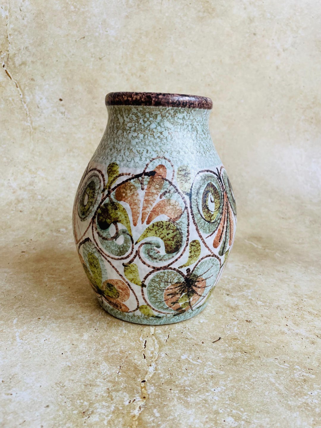 デンビー Denby　ピッチャー　花瓶　インテリア　置物　グリン カレッジ デンビーの花瓶 - Etsy 日本