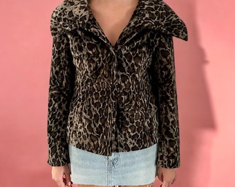 Giacca vintage in pelliccia sintetica