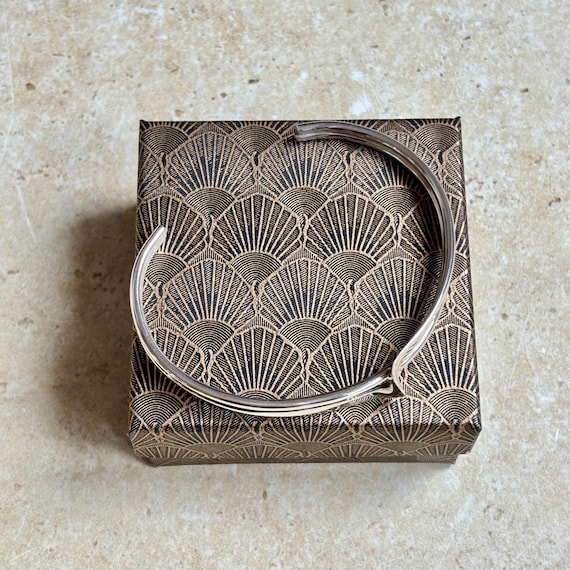 Vintage silver torque bangle - image 3