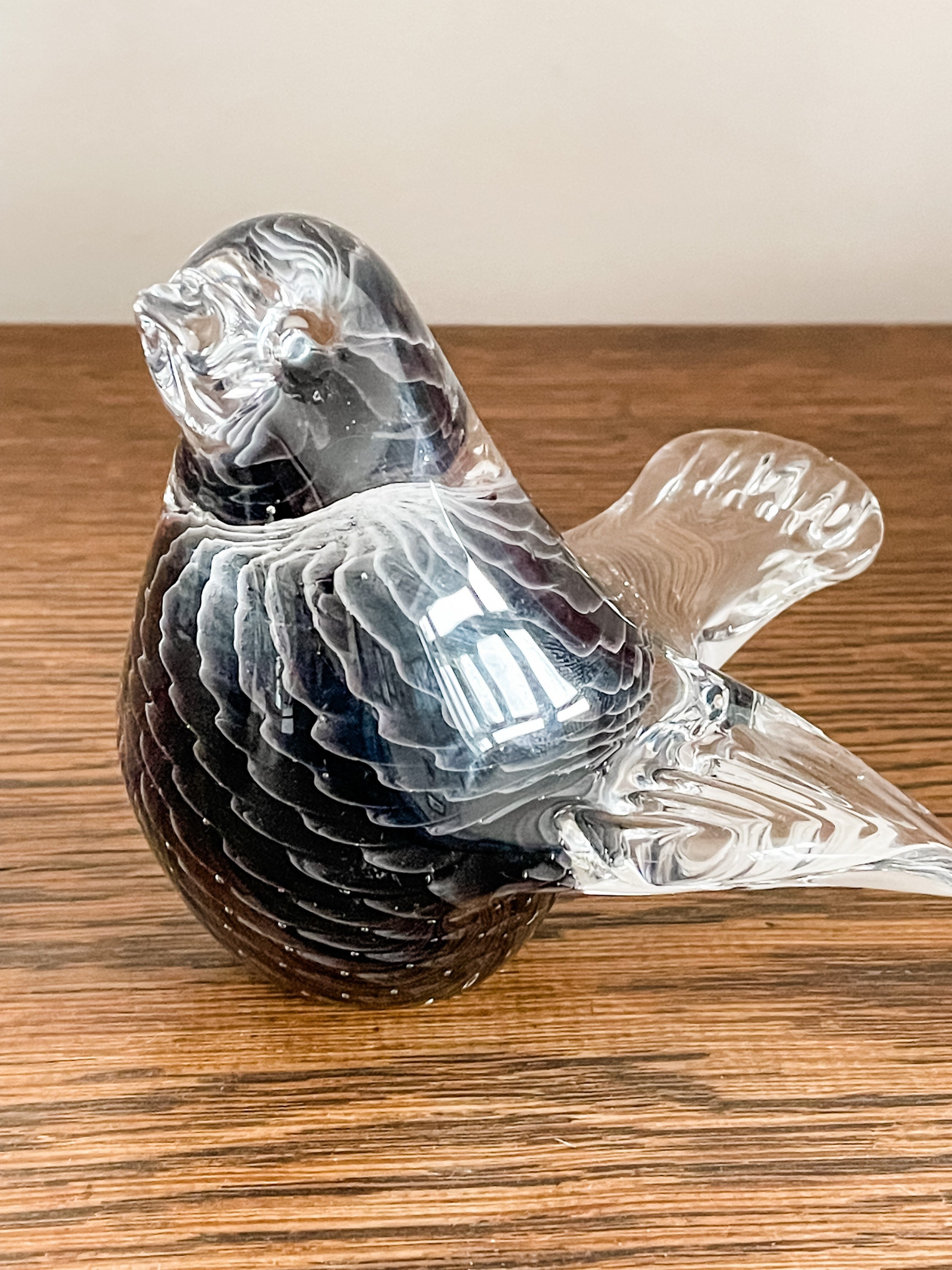 Marcolin ガラス製 鳥のオブジェ Marcolin Crystal Glass Bird - Etsy Canada