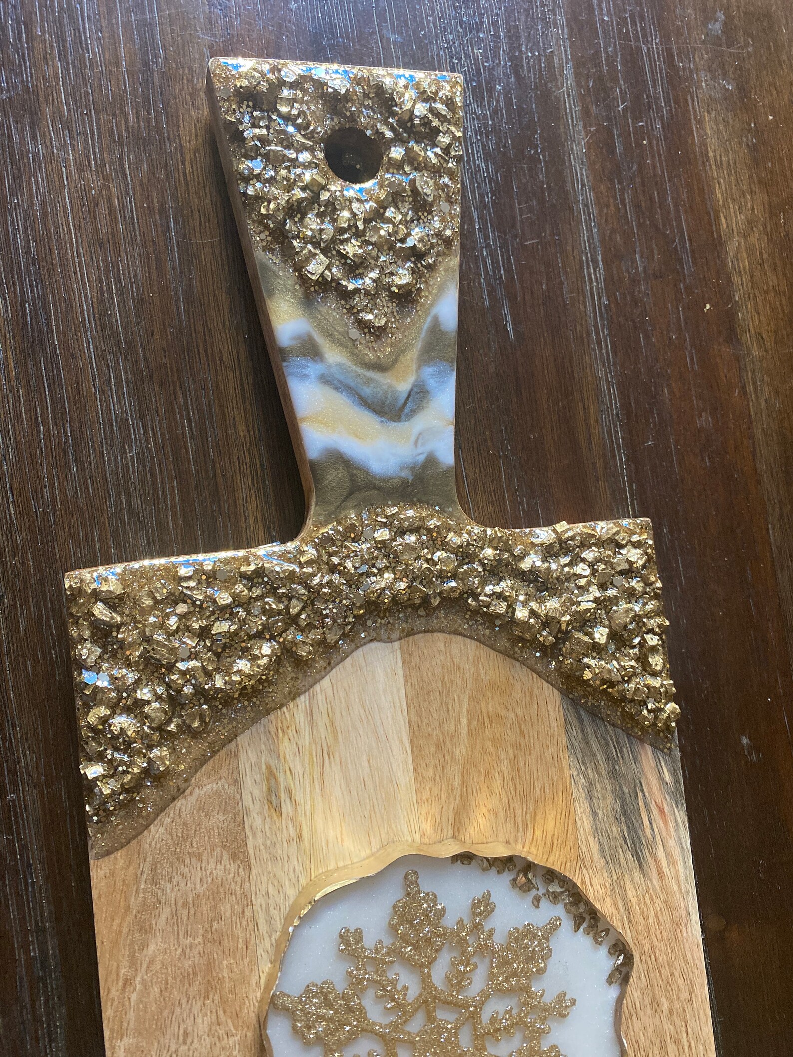 Gold stone cheese board with antique white coasters Etsy