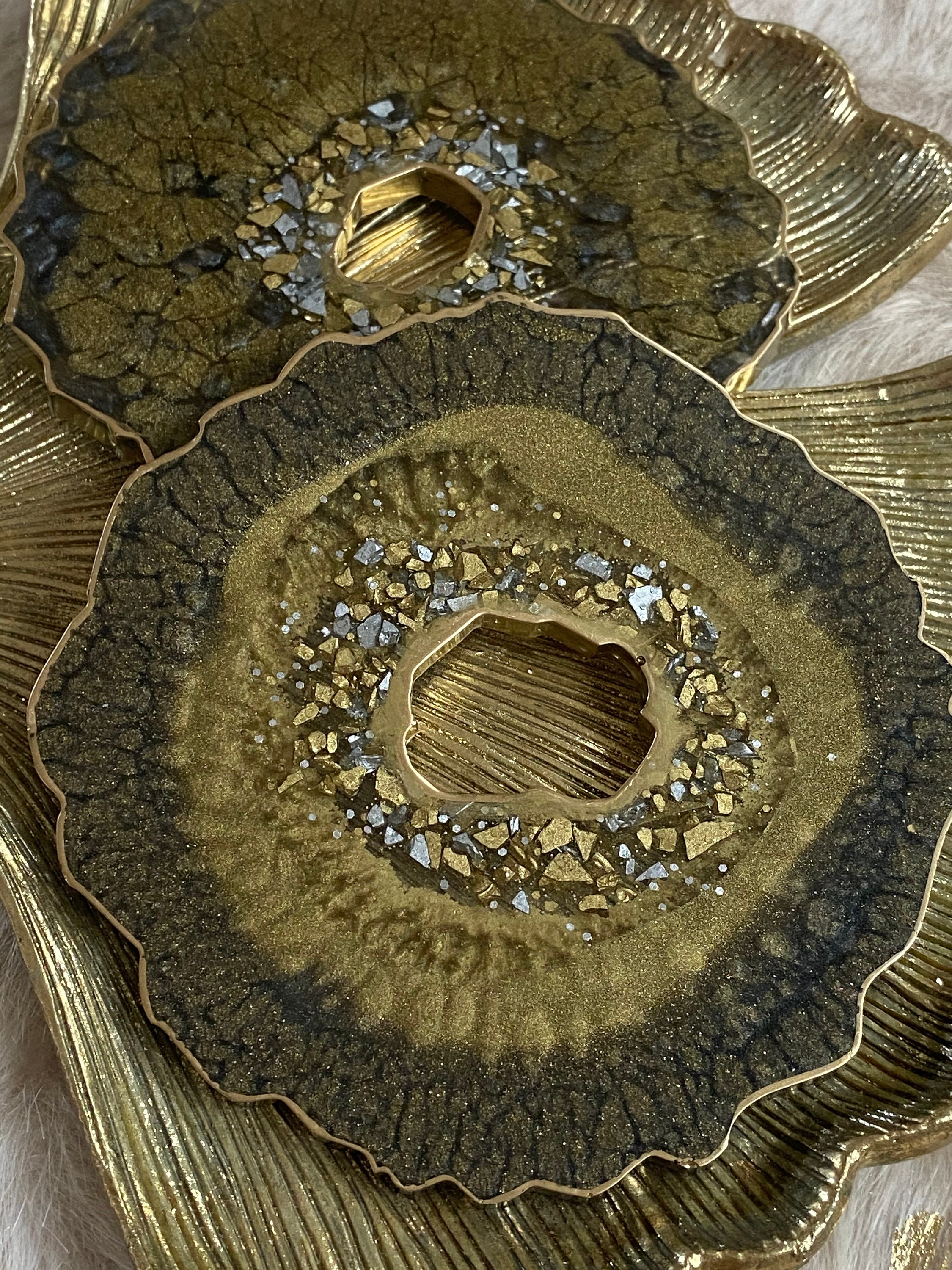 Gold and black coasters/ black coasters/ gold coasters Etsy