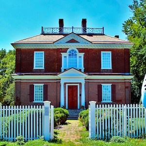 Kunstdruck: Philadelphia es Woodford Mansion, Colonial Georgian Mansion in Fairmount Park, eine Farbfotografie