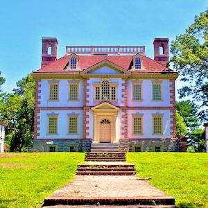 Kunstdruck: Mount Pleasant Mansion, Philadelphia Georgian Architectural Gem in Fairmount Park, ein Farbfoto