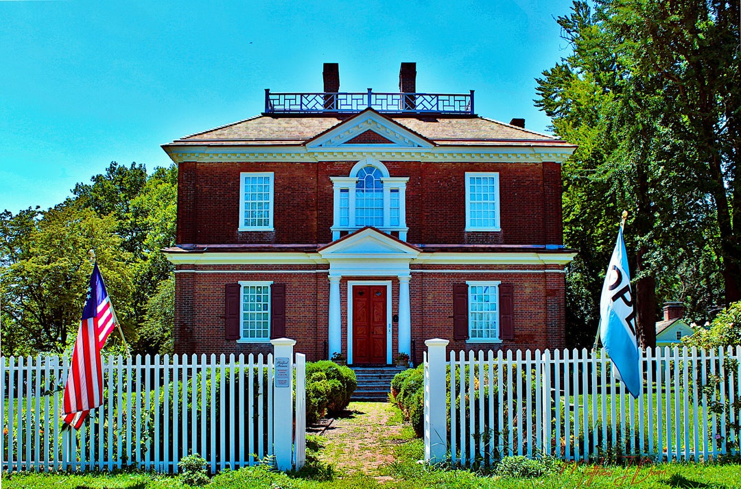 Art Print Philadelphia's Woodford Mansion, Colonial Mansion