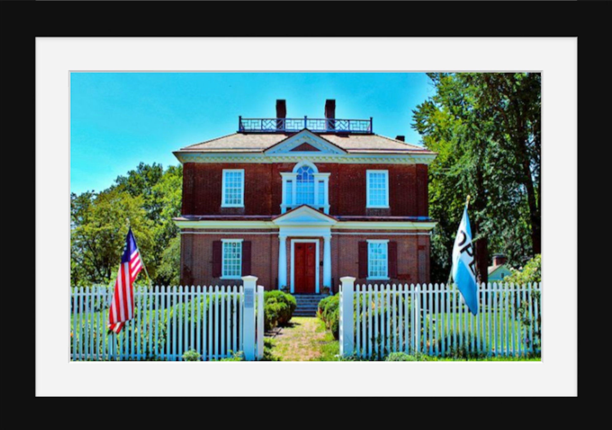 Art Print Philadelphia's Woodford Mansion, Colonial Mansion