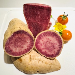 Patata dolce viola di Okinawa: colore naturalmente vivace - Tuberi interi freschi