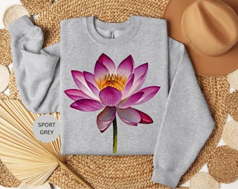 Sweater met lotusbloem: yoga-meditatietrui