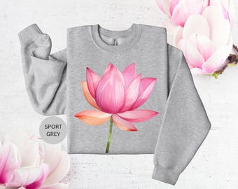 Sweater met lotusbloem: yoga-meditatietrui