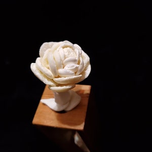 Natural Bone Rose - Ox Tail - Dark Floral - Bone Flower - Custom Gothic gifts, Spooky Gifts, Halloween Gifts, Valentines day Gifts