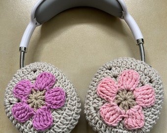 Crochet Flower Airpods Max Covers: Handcrafted Woolen Headphone Cover
