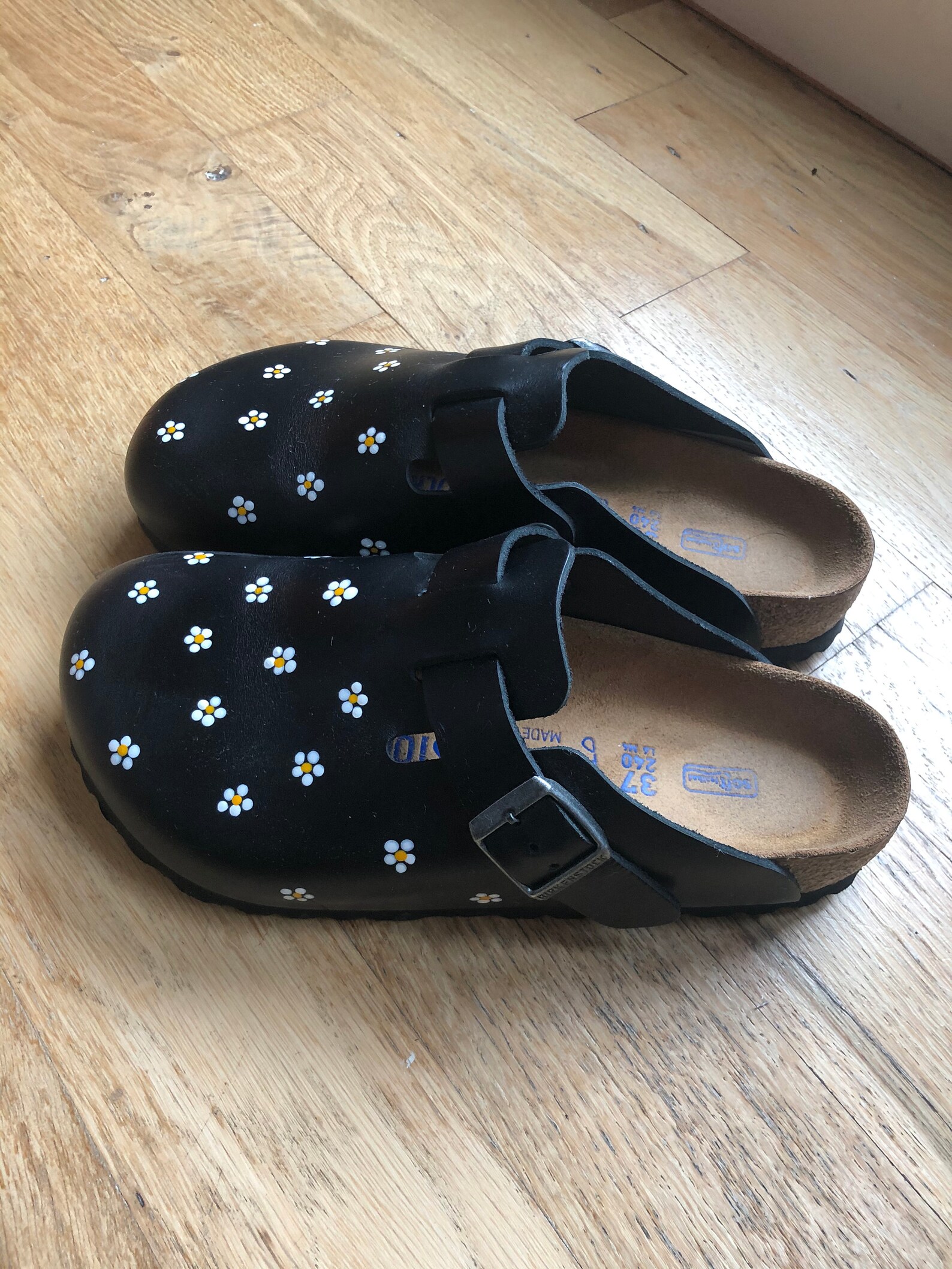Hand Painted Birkenstock Boston 37 | Etsy