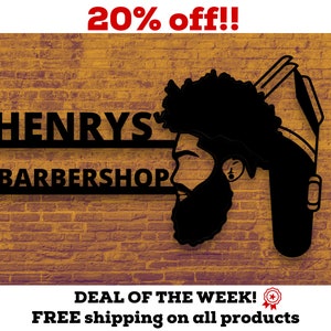 Custom Metal Sign Custom Metal Barber Sign, Personalized Barber Sign, Barber Shop Decor, Custom Barber Shop Sign, Barber Gift