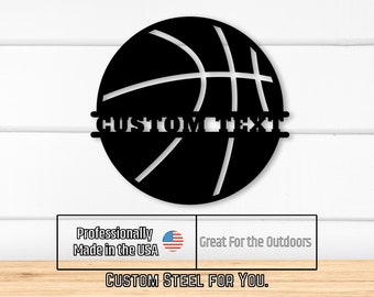 Valentines Day Gift Custom Basketball Sign, Metal Sign,  Bulk Design,  Name ,Gift, Basketball Monogram, Sports Monogram, Sports Fan