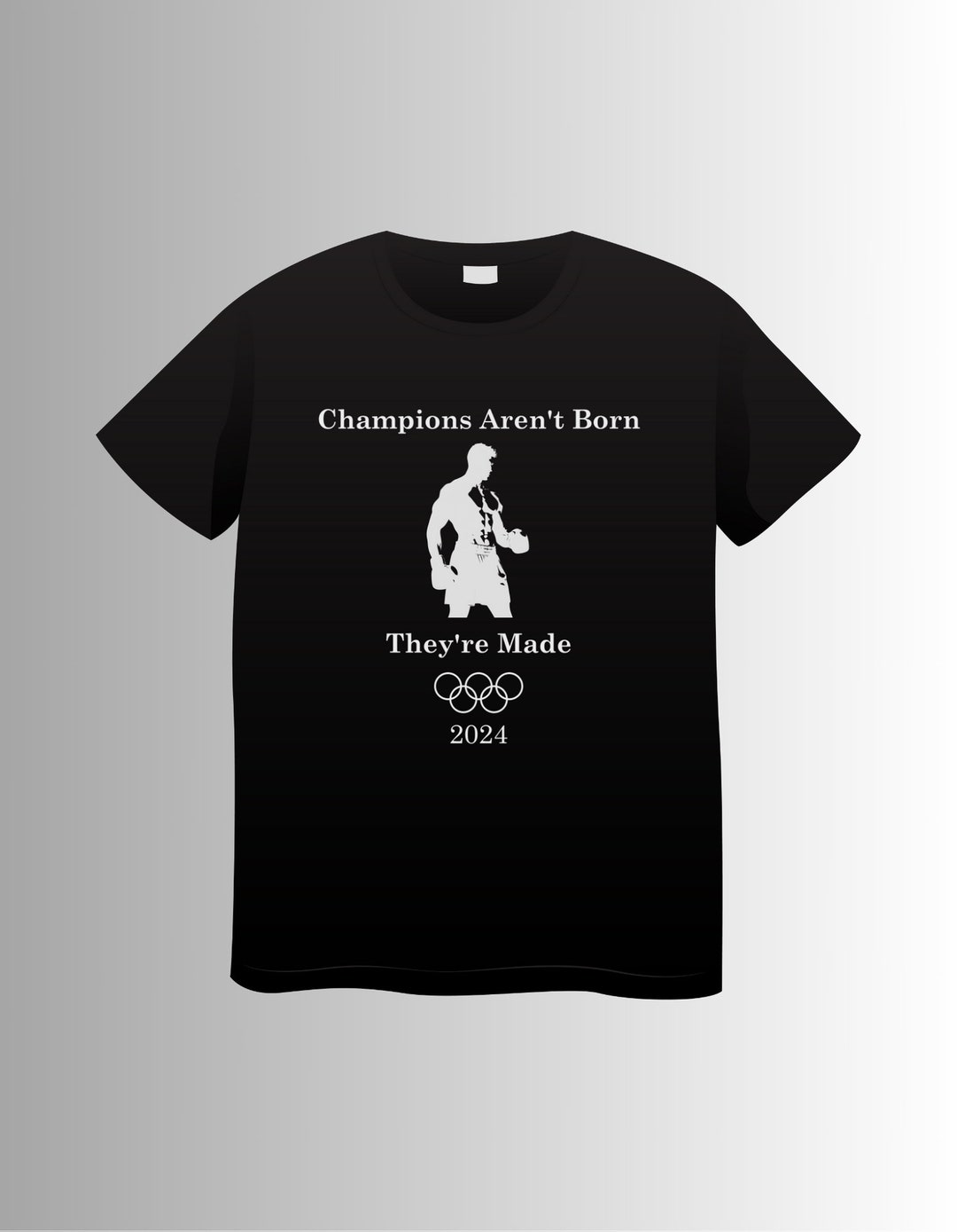 2024 Olympics Boxing Art, Digital Printable Poster, Motivational