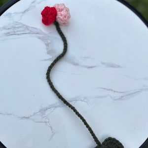 Crochet Floral Bookmark