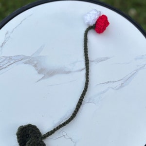 Crochet Floral Bookmark