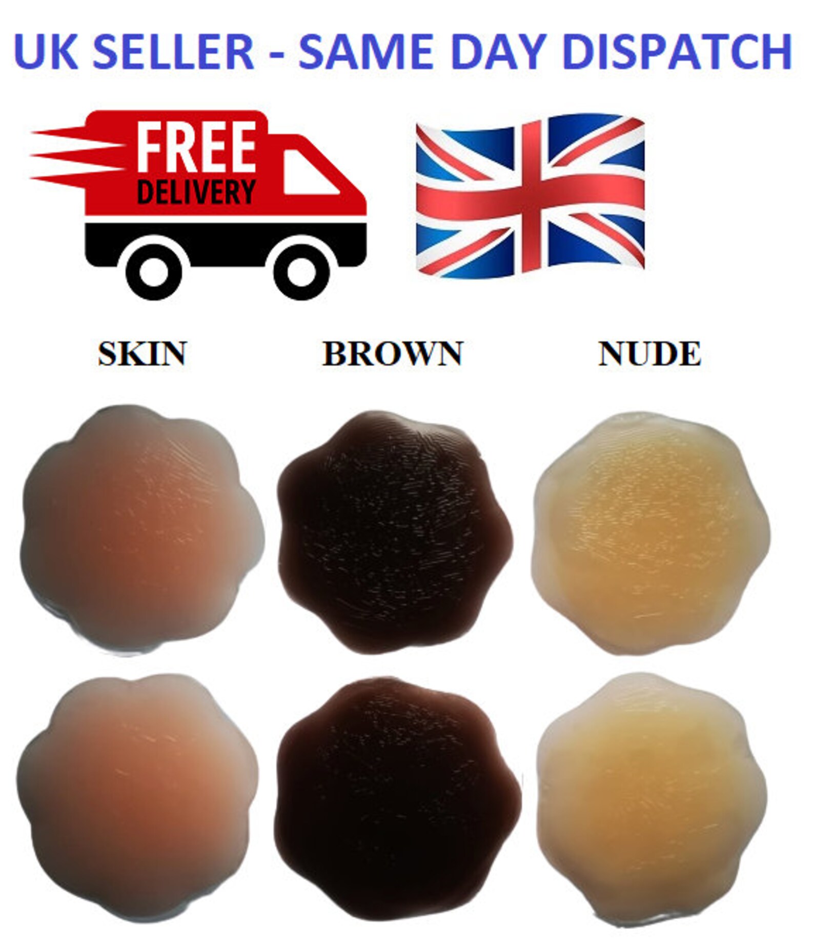 1 Pair Silicone Nipple Covers Reusable Self Adhesive Gel Invisible Bra