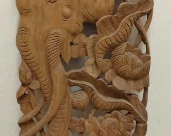 Wood Carving Elephant