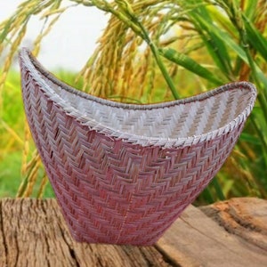 Lao bamboo sticky rice steamer basket image 1