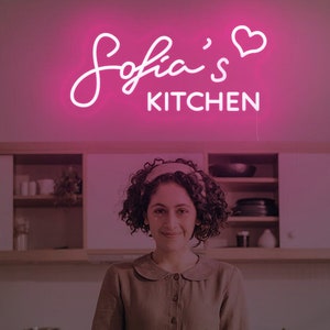 Custom Neon Lighting for Kitchen,Personalized Kitchen Sign,Kitchen Led Sign,Kitchen Wall Decor,Kitchen Neon Light,Personalized Gift