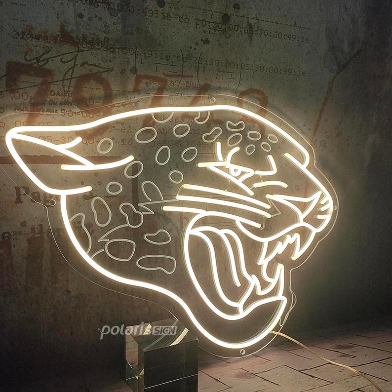 Jacksonville Jaguars Neon Sign LED Neon Signjaguarsman Cave Etsy