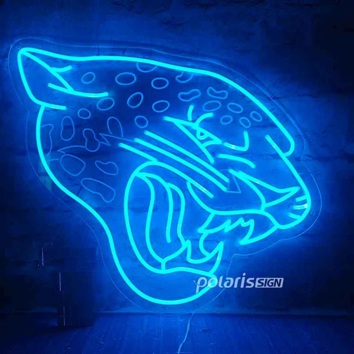 Jacksonville Jaguars Neon Sign LED Neon Signjaguarsman Cave Etsy