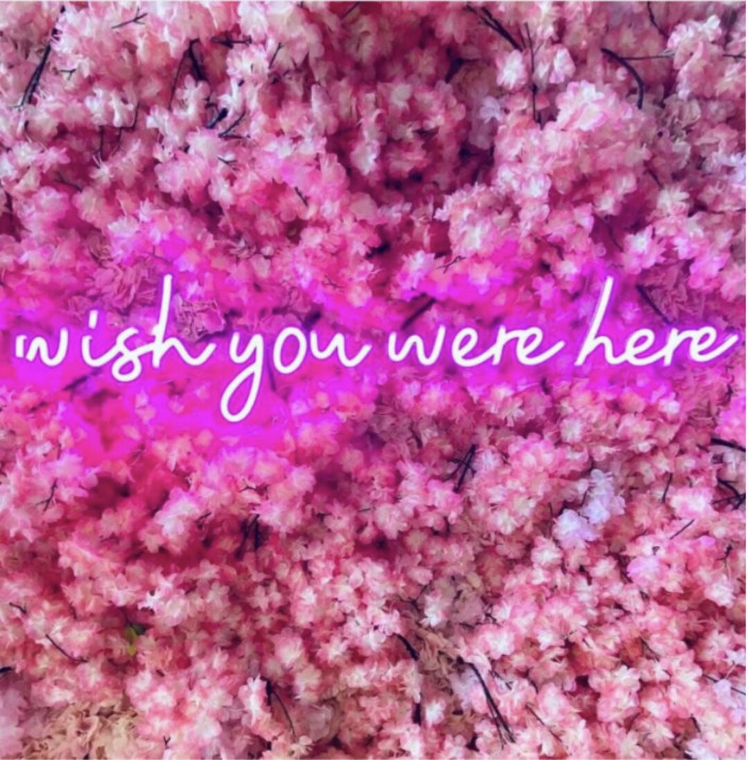Wish You Were Here Neon Sign, Custom Room Led Decor,party Neon Sign,bar