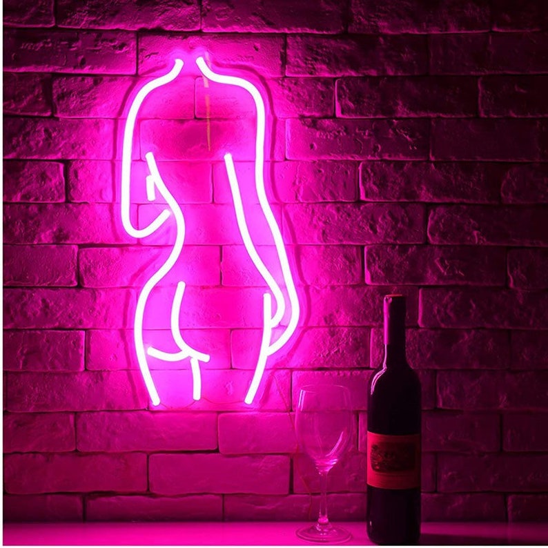 nude lady neon sign LED neon sign Lady back