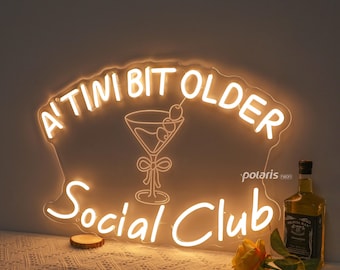 Custom A Tini Bit Older Birthday Party Decor Sign, A Tini Bit Older Sign, Birthday Gift Idea,30th/40th/50th Birthday Decor, Martini Themed