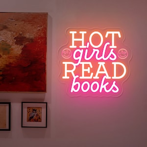 Letrero de neón "Chicas calientes en la acera", una divertida decoración de pared para el hogar y un letrero de arte para la pared del dormitorio, luz de neón feminista, regalos divertidos, regalo de Navidad