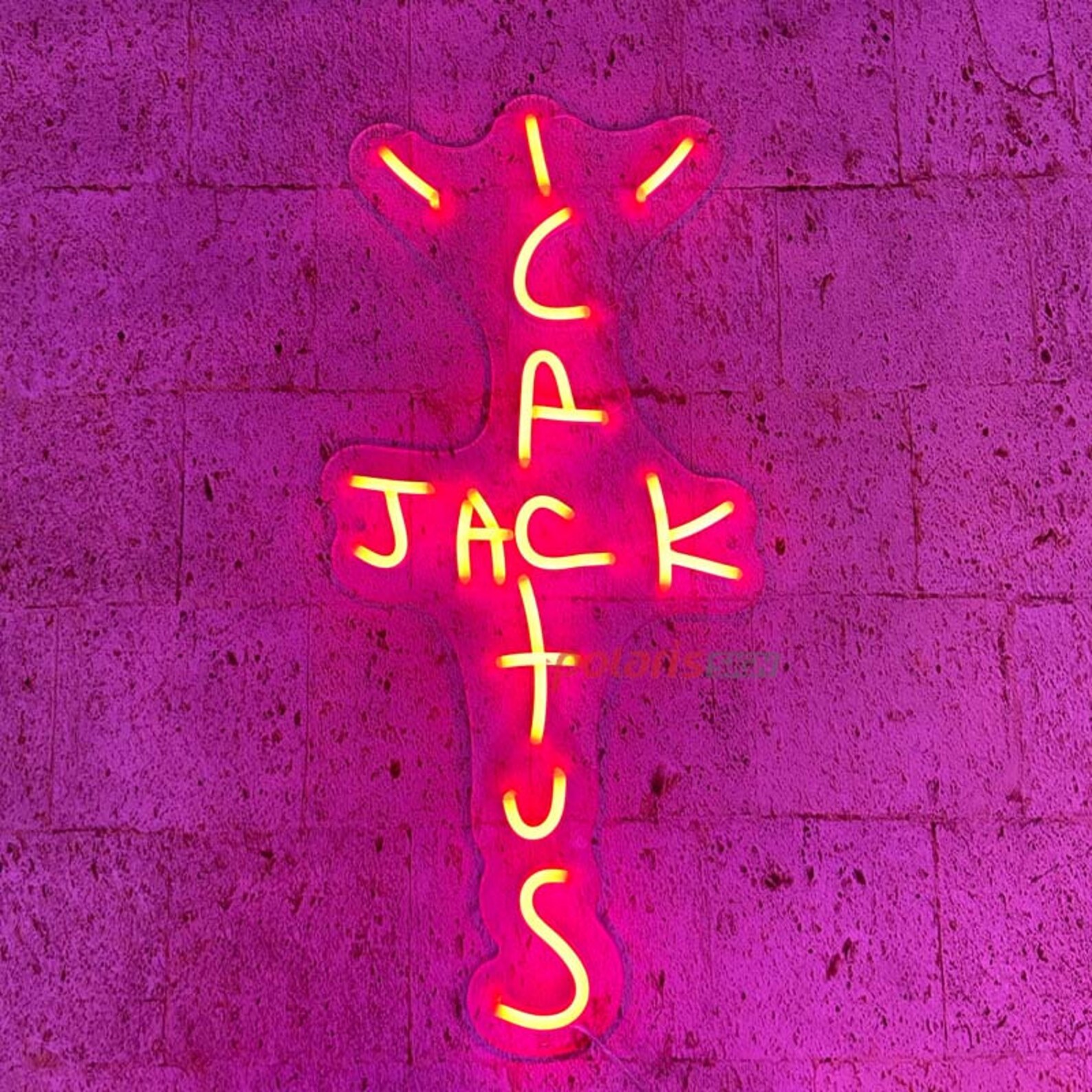 LED neon signCactus Jack handmade neon sign Etsy