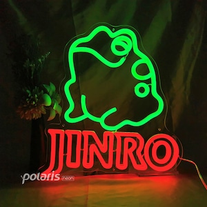 Korean Soju Frog LED Sign, Frog Wall Decor Light, Jinro Soju neon sign, Home bar sign, Fun Bar Decor, Korean Drink Decor, Christmas Gifts
