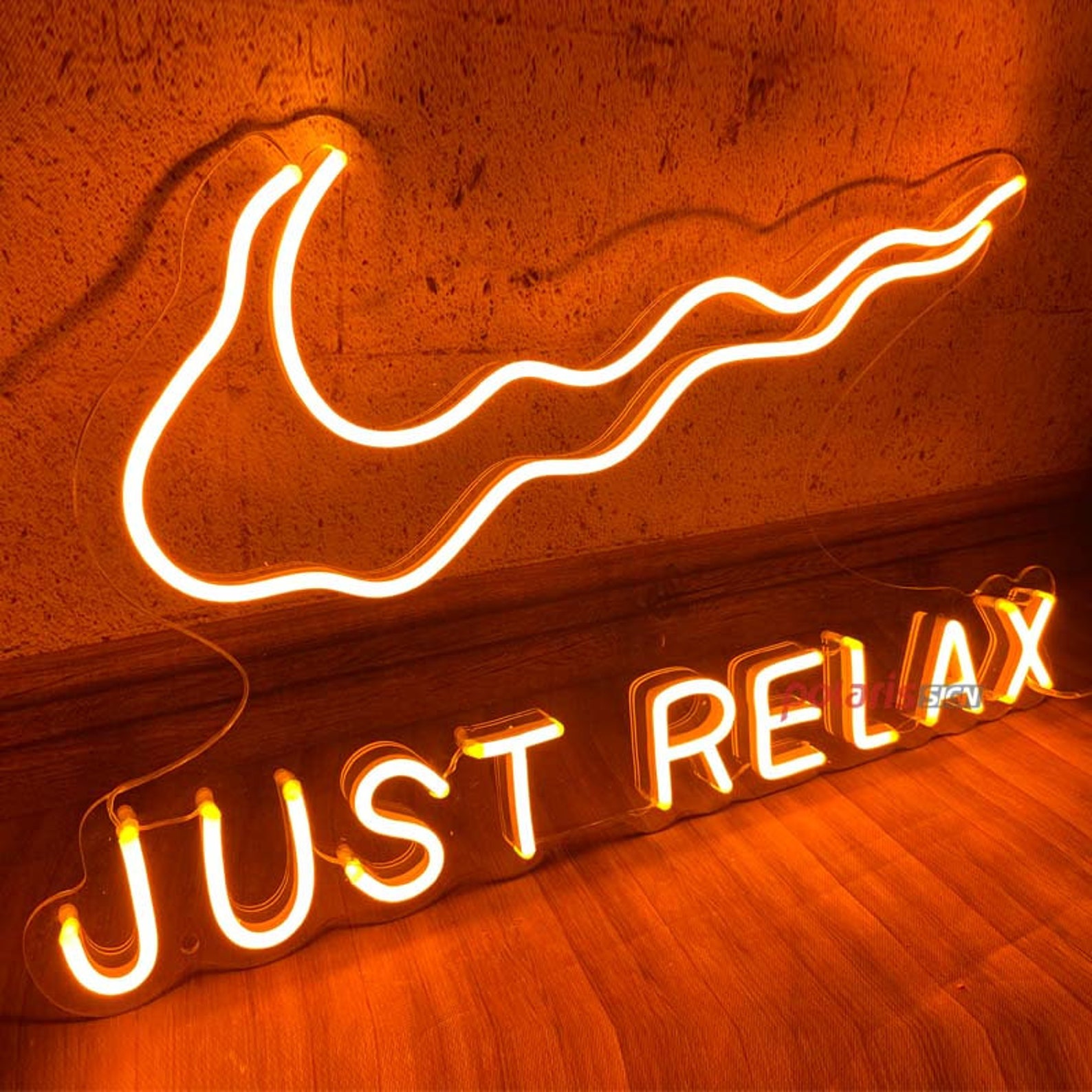 LED Neon Sign Just Relax Neon Sign Etsy UK