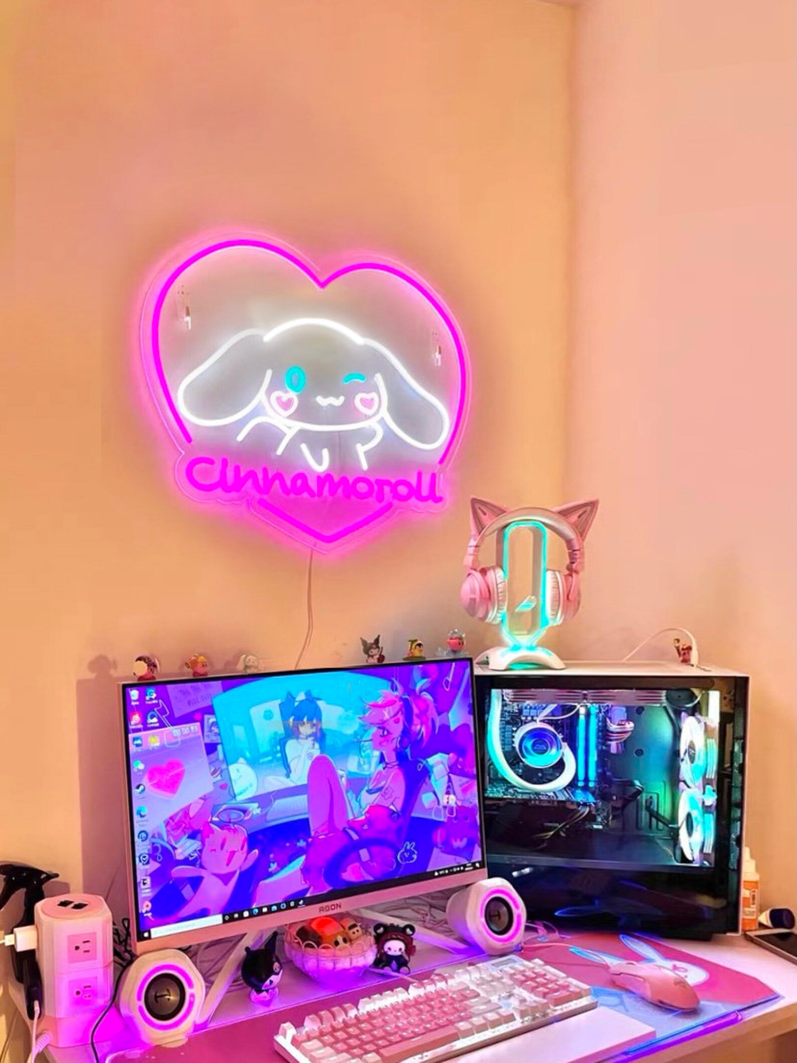 Cinnamoroll Led Neon Sign Anime Neon Light Custom Neon Sign Etsy