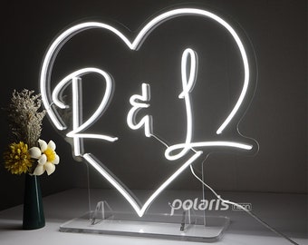 Free Standing Neon Sign,Neon Light With Holder,Bar Sign,Wedding Table Sign,With Base Light