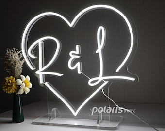 Custom Neon Name Sign Wall Decor,Free Standing Wedding Neon Sign,Tabletop Wedding Sign Gift for Her, Wedding Welcome Sign Personalized Gifts