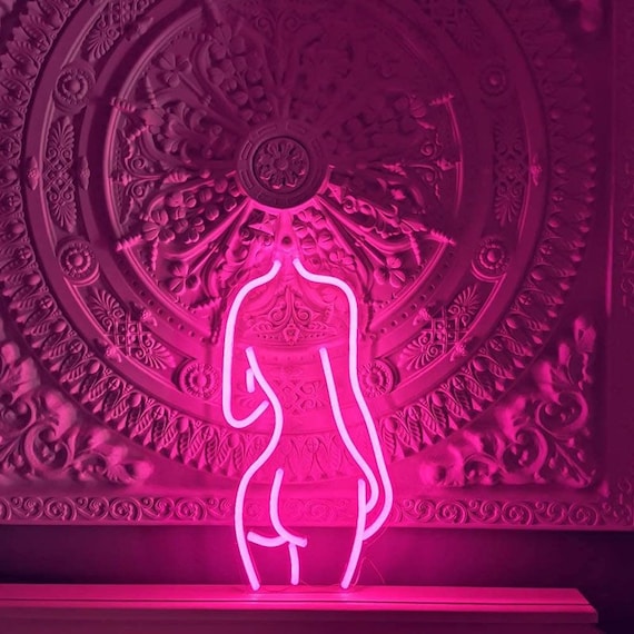 nude lady neon sign LED neon sign Lady back