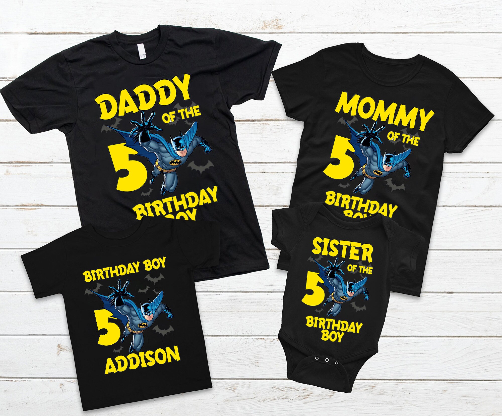 batman birthday shirt