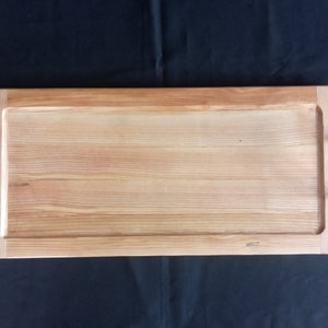 Handmade tray for snacks made of meat, fish and vegetables