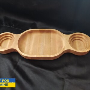 Elliptic shaped   handmade  sushi  tray/Original  decor  serving  tray/Serving item  for sushi and sause/