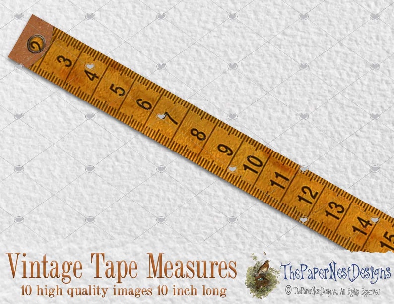 Old Tape Measure 10 Vintage Style Paper Tape Measures Approx Etsy